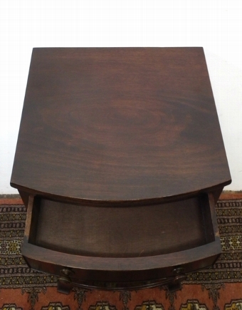 Antique Mahogany Bow Front Locker