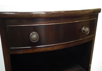 Antique Mahogany Bow Front Locker