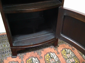 Antique Mahogany Bow Front Locker