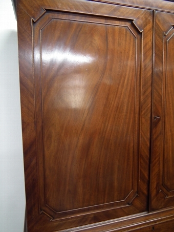 Antique George III Mahogany Linen Press