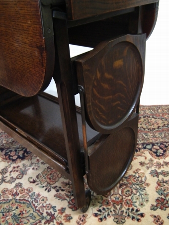 Antique Oak Tea Trolley/Cake Stand