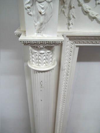 Antique George III Style Painted Mantelpiece