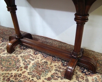 Antique Victorian Walnut Library Table