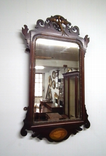 George III Style Mahogany Wall Mirror