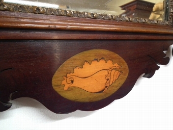 Antique George III Style Mahogany Wall Mirror