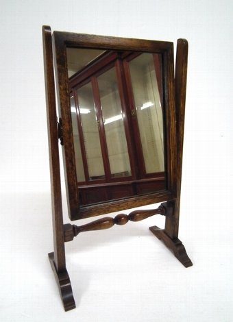 Oak Framed Toilet Mirror