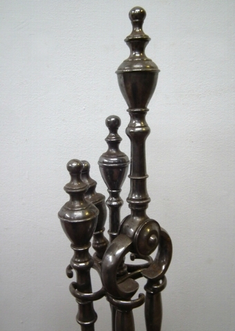 Antique William IV Set of Fire Side Tools