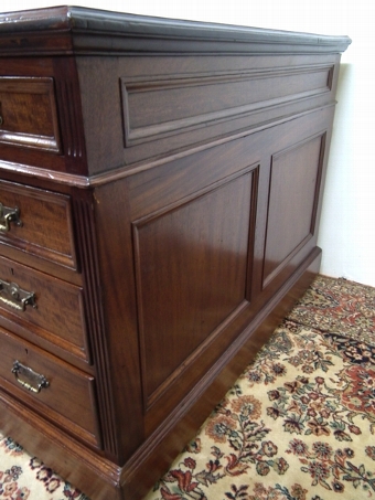 Antique Late Victorian Mahogany Partners Desk