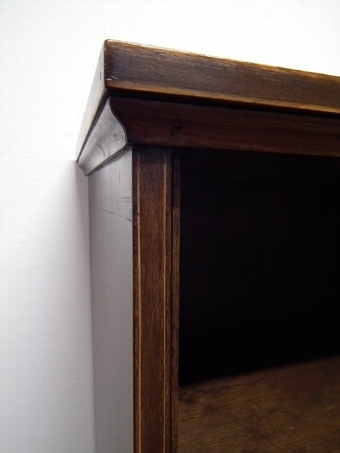 Antique Small Sheraton Style Mahogany Open Bookcase