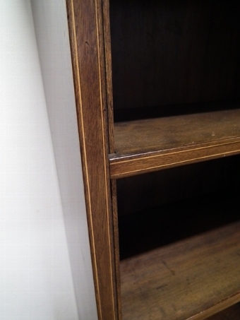 Antique Small Sheraton Style Mahogany Open Bookcase
