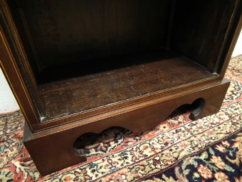Antique Small Sheraton Style Mahogany Open Bookcase