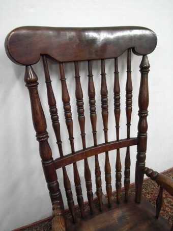 Antique Victorian Elm Rocking Chair