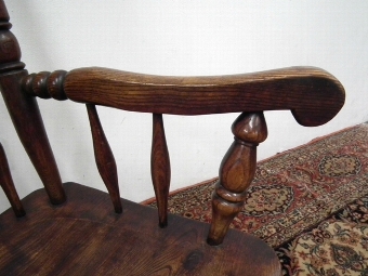 Antique Victorian Elm Rocking Chair