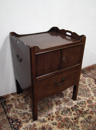 George III Mahogany Tray Top Commode