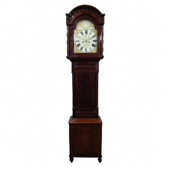 Mid Victorian Mahogany Grandfather Clock