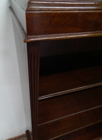 Antique Pair of Mahogany Open Bookcases