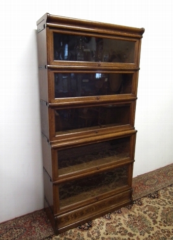 Globe Wernicke Oak Sectional Bookcase