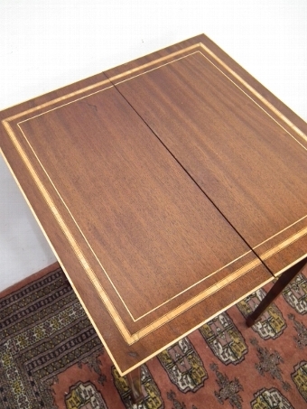 Antique Edwardian Mahogany Inlaid Work Table