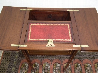 Antique Edwardian Mahogany Inlaid Work Table