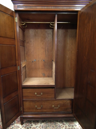 Antique Edwardian Mahogany Wardrobe