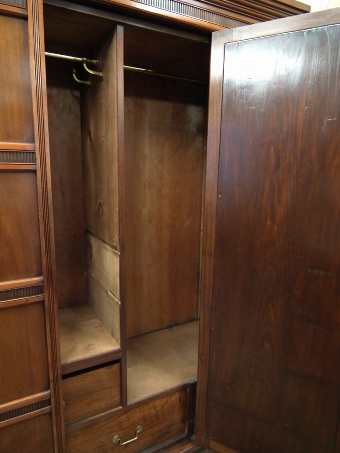 Antique Edwardian Mahogany Wardrobe