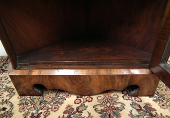 Antique George I Style Walnut Corner Cabinet