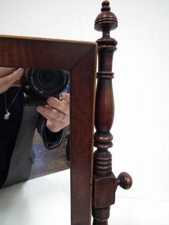 Antique George IV Mahogany and Inlaid Toilet Mirror