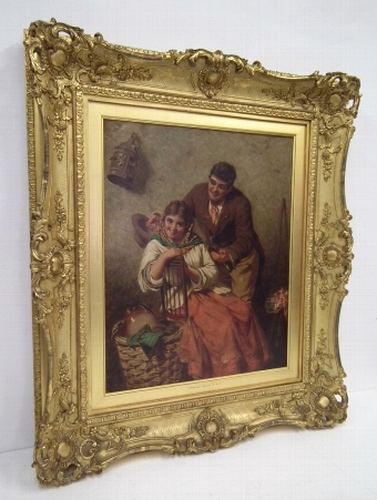 Oil on Canvas 'Courting'