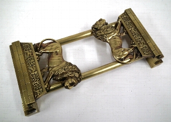 Antique Early Victorian Brass Book Slide