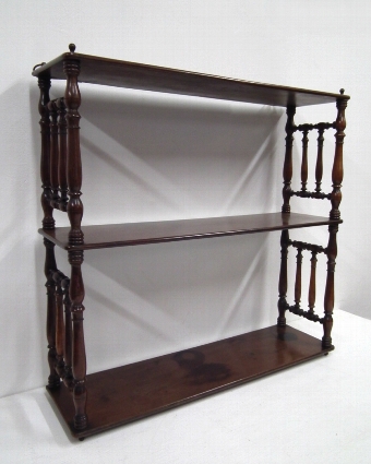 Spanish Mahogany Wall Shelves