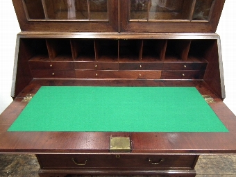 Antique George III Mahogany Bureau Bookcase