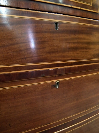 Antique Late George III Bow Front Chest of Drawers