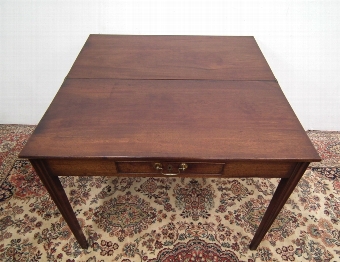 Antique George III Neat Sized Mahogany Card Table