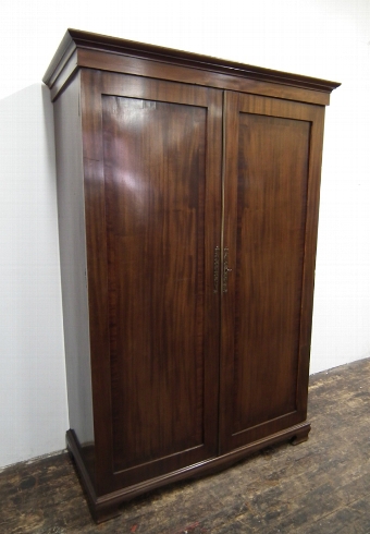 George III Style Mahogany Wardrobe