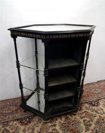 Victorian Ebonised Display Stand