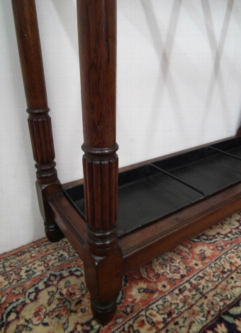 Antique Late Victorian Oak Stick Stand