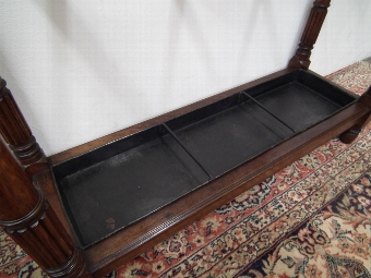 Antique Late Victorian Oak Stick Stand