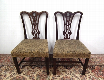 Pair of George III Style Mahogany Chairs
