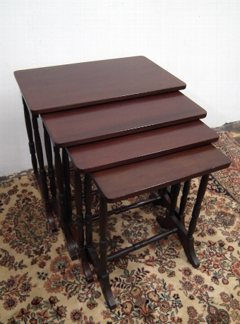 Quartetto Nest of Mahogany Tables