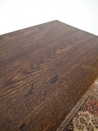 Antique Tall Oak Open Bookcase