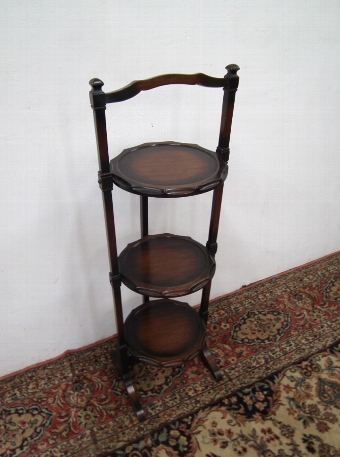 Small Mahogany Folding Cake Stand