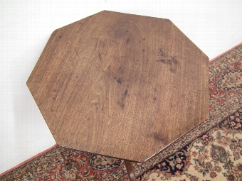 Antique George IV Octagonal Snap Top Occasional Table