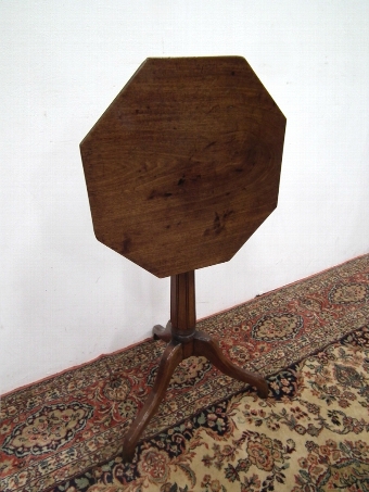 Antique George IV Octagonal Snap Top Occasional Table