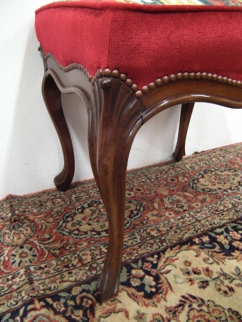 Antique Victorian Mahogany Centre Stool