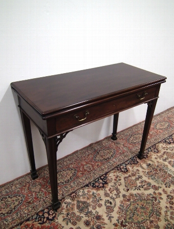 George III Fold Over Mahogany Table