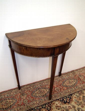 Mahogany Demi Lune Hall Table