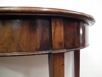 Antique Mahogany Demi Lune Hall Table