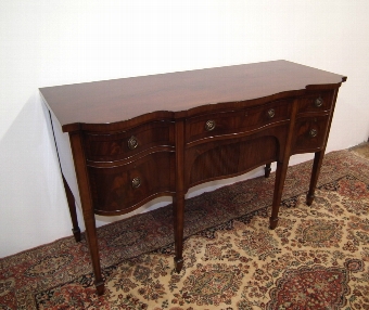 George III Style Serpentine Sideboard