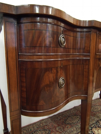 Antique George III Style Serpentine Sideboard