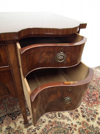 Antique George III Style Serpentine Sideboard